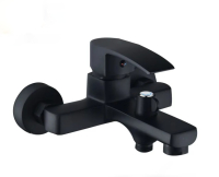 Смеситель для ванны однорычажный Ammore короткий излив чёрный Ammore (арт. A3009-A)