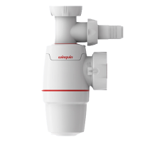 Изображение Сифон "Wirquin Neo" 1' 1/4 x 40мм без выпуска с отводом под ст.маш. Виркэн (арт. 30987070)
