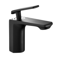 Смеситель для раковины однорычажный Fashun чёрный латунь FASHUN (арт. A1081-7)