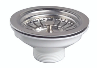 Изображение Выпуск "Wirquin" с нержавеющей чашкой без перелива Ø112мм (3'1/2) Виркэн (арт. 30717335)
