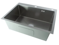 Изображение Мойка врезная 3,0мм Fmark 50х45 сатин глубина 200мм в комплекте сифон Fmark (арт. FSC5045L)
