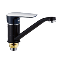 Смеситель для кухни однорычажный Lemen чёрный LEMEN (арт. LC-6313E)