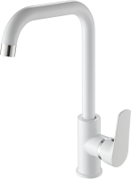 Смеситель для кухни однорычажный Ammore высокий излив хром/белый Ammore (арт. A5503-C)