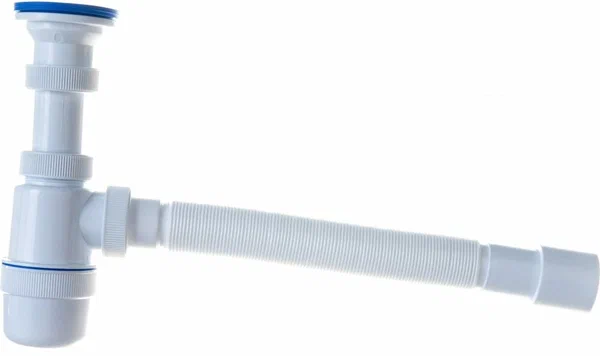 Сифон "Элит" с нерж.чаш.Ø70мм и гофротрубой L800мм (1'1/2-Ø40/50) Виркэн (арт. 30986170) оптом от компании Аквалига
