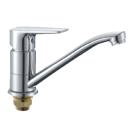 Смеситель для кухни Oute короткий излив на гайке с экономией воды латунь OUTE (арт. T20603DB)