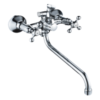 Смеситель для ванны двухвентильный Rainsberg длинный излив RAINSBERG (арт. R50123F)