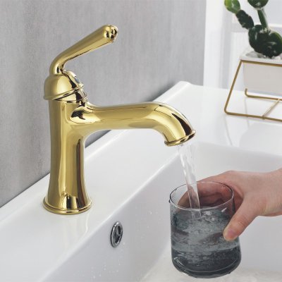 Смеситель для раковины Rose золото латунь ROSE (арт. R0201E)