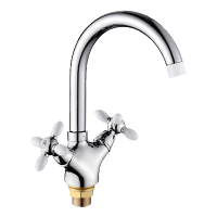 Смеситель-елочка Lemen хром/белый LEMEN (арт. LD-91634W)