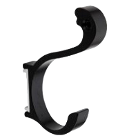 Изображение Крючок чёрный (авиационный алюминий) FRAP (арт. F204-2)
