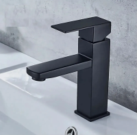 Смеситель для раковины однорычажный Pursh чёрный нержавейка Pursh (арт. R11301E)