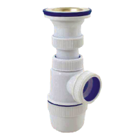 Изображение Сифон "Элит" с нерж. чашкой Ø70мм (1'1/2-Ø40) Виркэн (арт. 30986140)
