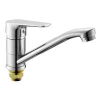 Смеситель для кухни однорычажный Rainsberg короткий излив на гайке RAINSBERG (арт. R2003DF)