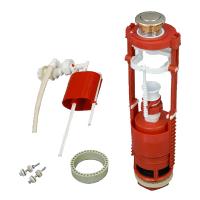 Изображение Арматура для бачка с металлезированной кнопкой с нижней подводкой РБМ (арт. АС17.1М)
