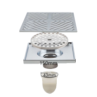 Изображение Трап душевой 150х150 GAPPO (арт. G81550)
