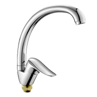 Смеситель для кухни однорычажный Oute высокий излив на гайке латунь OUTE (арт. T20113B)