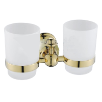 Изображение Держатель со стаканом двойной золото OUTE (арт. TG2802-2)
