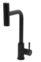 Смеситель для кухни однорычажный Pursh высокий излив чёрный Pursh (арт. R64300E)