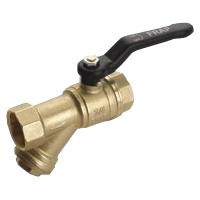 Изображение Кран шаровой 1/2 с фильтром - ручка Frap латунный FRAP (арт. F221.04)
