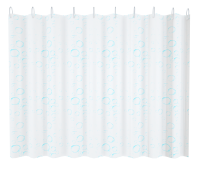 Изображение Штора для ванной 180х180 см полиэтилен бело-голубая расцветка FASHUN (арт. A8813)
