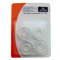 Изображение Набор из 10 силиконовых прокладок 3/4 на блистере Симтек (арт. 10-0019)
