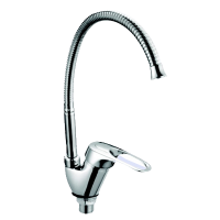 Смеситель для кухни однорычажный Rainsberg гибкий излив на гайке RAINSBERG (арт. R3113F-1)