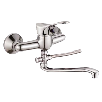 Смеситель для ванны однорычажный Lemen длинный излив LEMEN (арт. LC-2301)