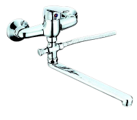 Смеситель для ванны однорычажный Lemen длинный излив латунь LEMEN (арт. LC2307)