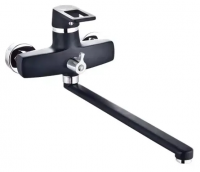 Смеситель для ванны однорычажный Feinise длинный излив хром/чёрный FEINISE (арт. S2518-8-35F)