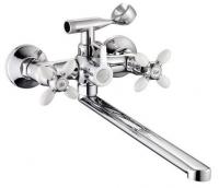 Смеситель для ванны двухвентильный Feinise длинный излив хром/белый FEINISE (арт. S71308-7-40F)