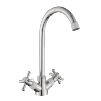 Смеситель-елочка Rainsberg высокий нос на гайке RAINSBERG (арт. R7013F)