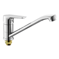 Смеситель для кухни однорычажный Oute на гайке латунь OUTE (арт. T20203B)