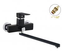 Смеситель для ванны однорычажный Feinise длинный излив чёрный FEINISE (арт. S25118-8-35F)