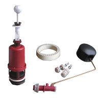 Изображение Арматура для бачка с белым штоком с боковой подводкой РБМ (арт. АС1.1)
