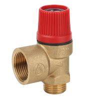 Изображение Клапан предохранительный 1/2" x 3/4" x 2.5 бара пружинный с фиксированной настройкой GAPPO (арт. G1457.2)
