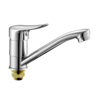 Смеситель для кухни однорычажный Oute короткий излив на гайке латунь OUTE (арт. T20103DB)