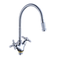 Смеситель-елочка Rainsberg гибкий излив белый RAINSBERG (арт. R6013F-8)