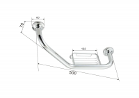 Изображение Поручень для ванной с мыльницей FEINISE (арт. S010)
