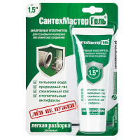 Изображение СанТехМастер Гель (Зеленый) 60гр. резьба до 1,5" (тюбик) Регион Спецтехно (арт. 61030)
