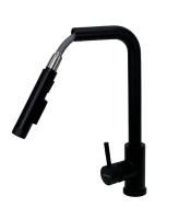 Смеситель для кухни однорычажный Lemen с подключением фильтра высокий излив чёрный LEMEN (арт. G66300E)