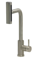 Смеситель для кухни однорычажный Pursh высокий излив нержавейка Pursh (арт. R64300L)