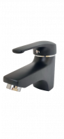 Смеситель для раковины однорычажный Lemen чёрный Pursh (арт. R11107E)