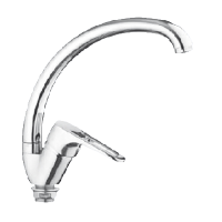 Смеситель для кухни однорычажный Oute высокий излив на гайке OUTE (арт. T31613B)