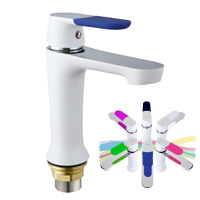 Смеситель для раковины однорычажный Frap белый латунь FRAP (арт. F1034)