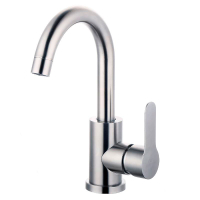 Смеситель для кухни однорычажный Fashun высокий излив нержавейка FASHUN (арт. A54001-1)