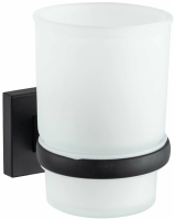 Изображение Стакан для зубных щёток D-Lin настенный черный D-Lin (арт. D210222)
