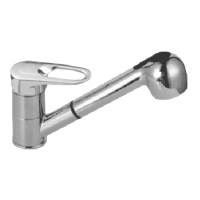 Смеситель для кухни однорычажный Rainsberg с выдвижной лейкой RAINSBERG (арт. R3133F)