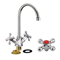 Смеситель-елочка Lemen высокий излив на гайке LEMEN (арт. LD-9571)