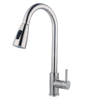 Смеситель для кухни однорычажный Fashun высокий излив нержавейка FASHUN (арт. A56109)