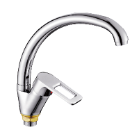 Смеситель для кухни однорычажный Lemen высокий излив на гайке LEMEN (арт. LB-91428)