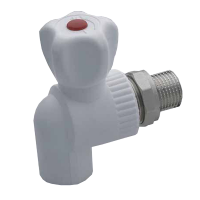 Изображение PP-R Шаровой кран полипропилен угловой с накидной гайкой GRL20*1/2M FRAP (арт. GRL20*1/2M)
